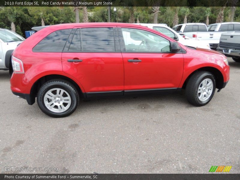 Red Candy Metallic / Medium Light Stone 2010 Ford Edge SE