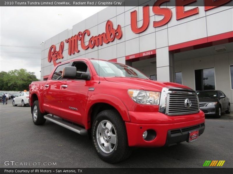 Radiant Red / Graphite Gray 2010 Toyota Tundra Limited CrewMax
