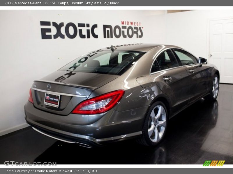 Indium Grey Metallic / Black 2012 Mercedes-Benz CLS 550 Coupe