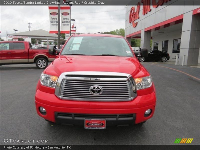 Radiant Red / Graphite Gray 2010 Toyota Tundra Limited CrewMax