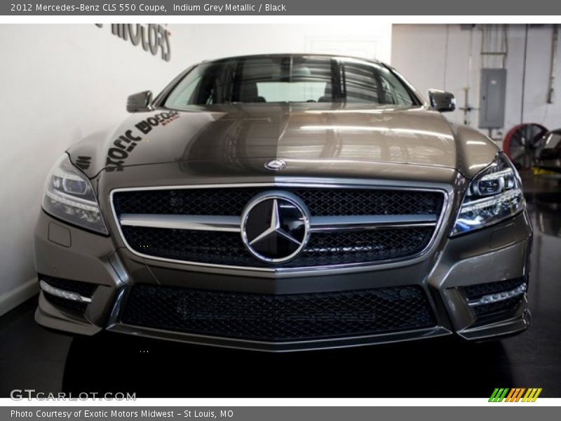 Indium Grey Metallic / Black 2012 Mercedes-Benz CLS 550 Coupe