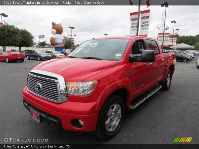 Radiant Red / Graphite Gray 2010 Toyota Tundra Limited CrewMax