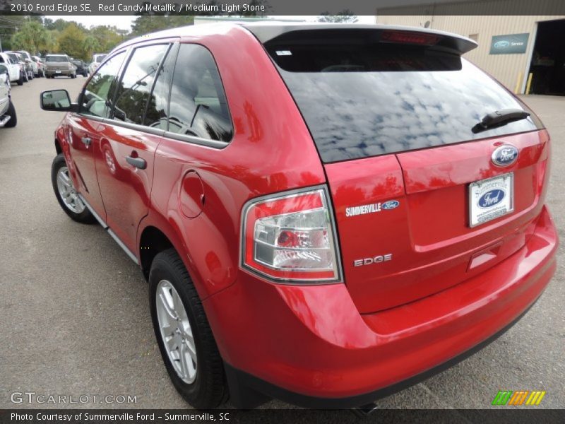Red Candy Metallic / Medium Light Stone 2010 Ford Edge SE