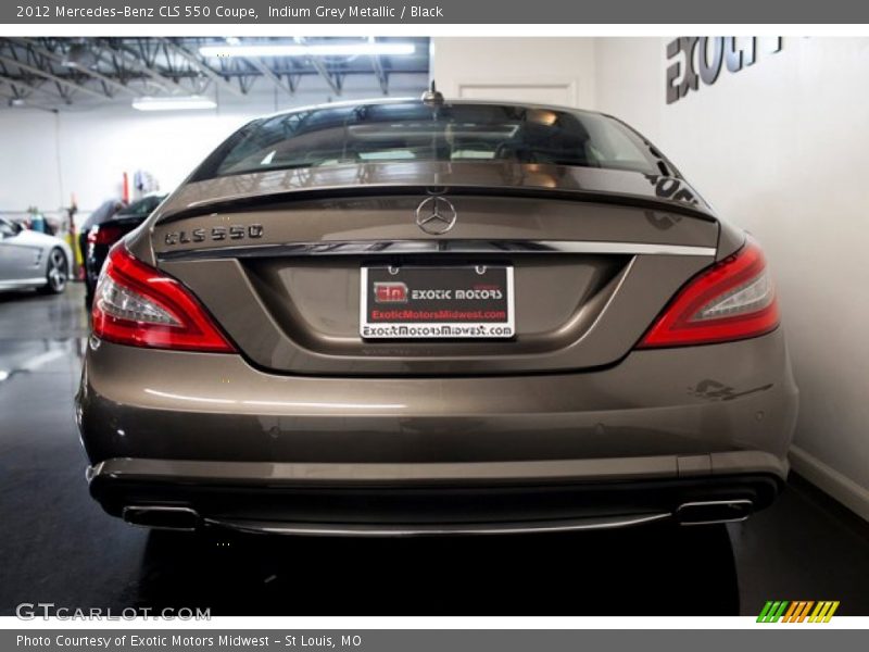 Indium Grey Metallic / Black 2012 Mercedes-Benz CLS 550 Coupe