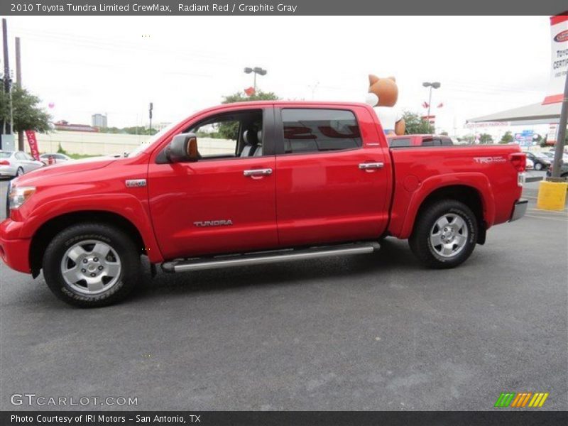 Radiant Red / Graphite Gray 2010 Toyota Tundra Limited CrewMax