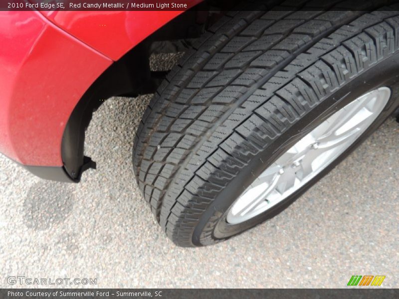 Red Candy Metallic / Medium Light Stone 2010 Ford Edge SE