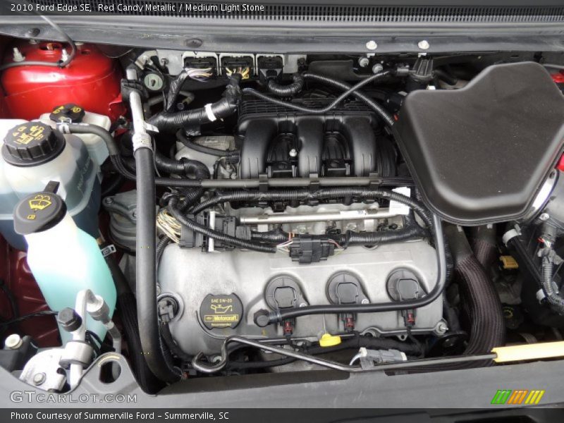 Red Candy Metallic / Medium Light Stone 2010 Ford Edge SE