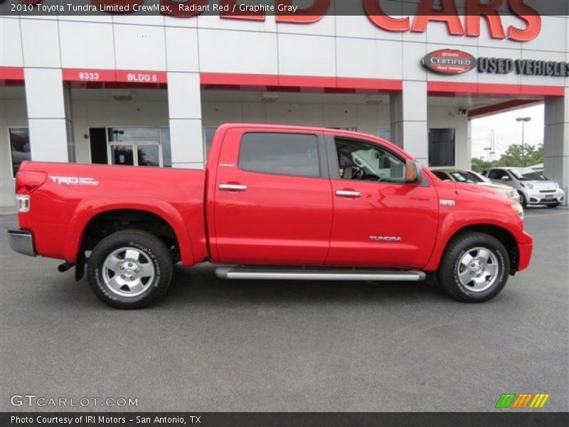 Radiant Red / Graphite Gray 2010 Toyota Tundra Limited CrewMax