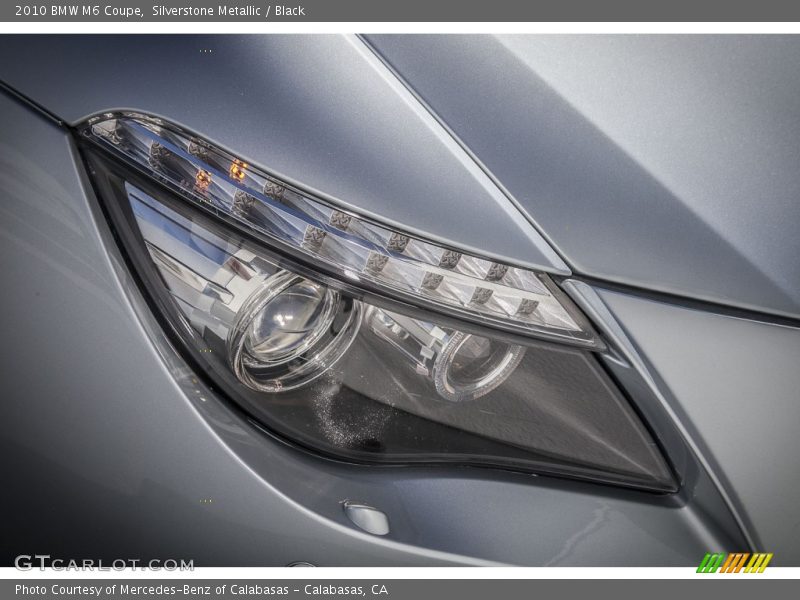 Silverstone Metallic / Black 2010 BMW M6 Coupe