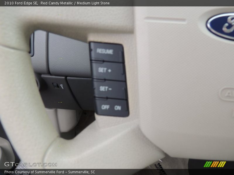Red Candy Metallic / Medium Light Stone 2010 Ford Edge SE