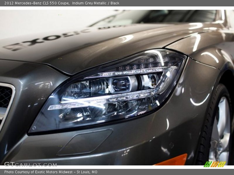 Indium Grey Metallic / Black 2012 Mercedes-Benz CLS 550 Coupe