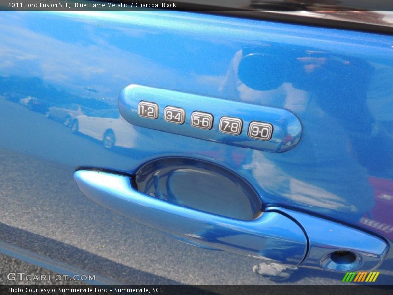 Blue Flame Metallic / Charcoal Black 2011 Ford Fusion SEL