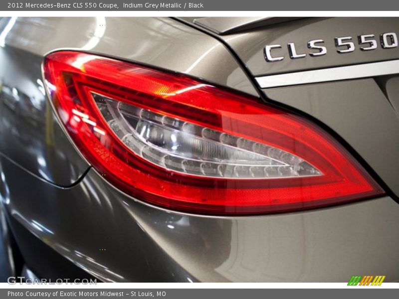 Indium Grey Metallic / Black 2012 Mercedes-Benz CLS 550 Coupe
