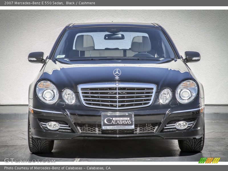 Black / Cashmere 2007 Mercedes-Benz E 550 Sedan