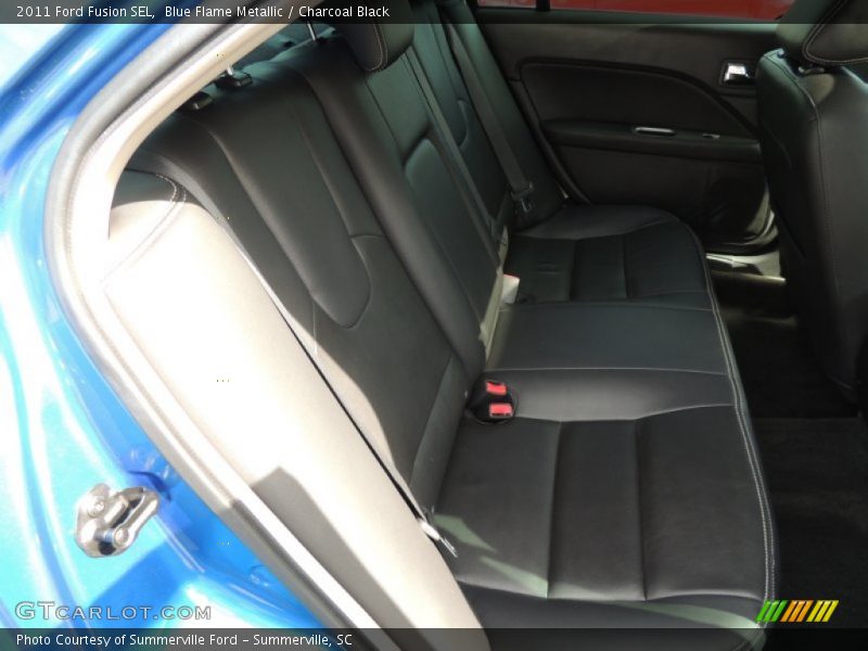 Blue Flame Metallic / Charcoal Black 2011 Ford Fusion SEL