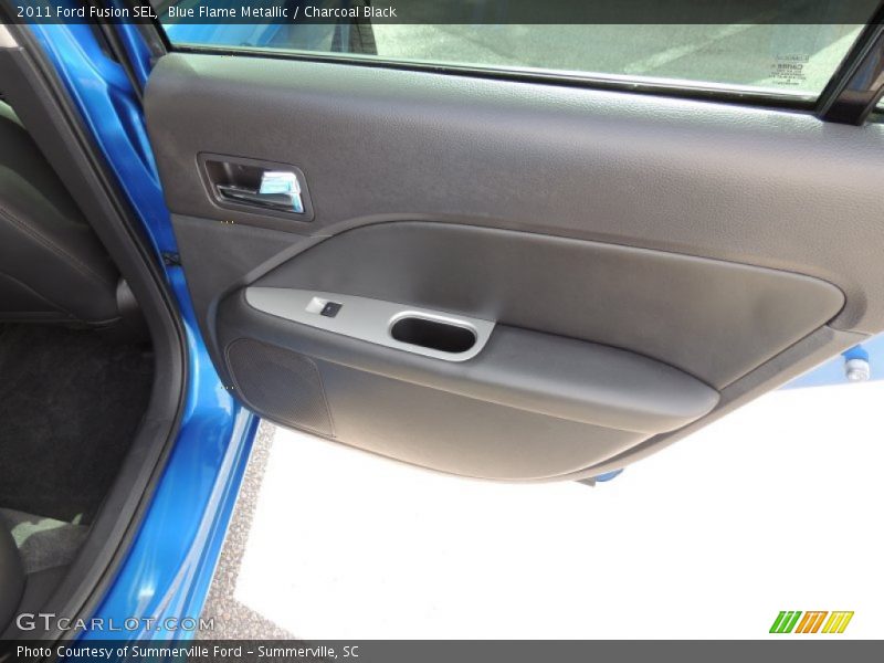 Blue Flame Metallic / Charcoal Black 2011 Ford Fusion SEL