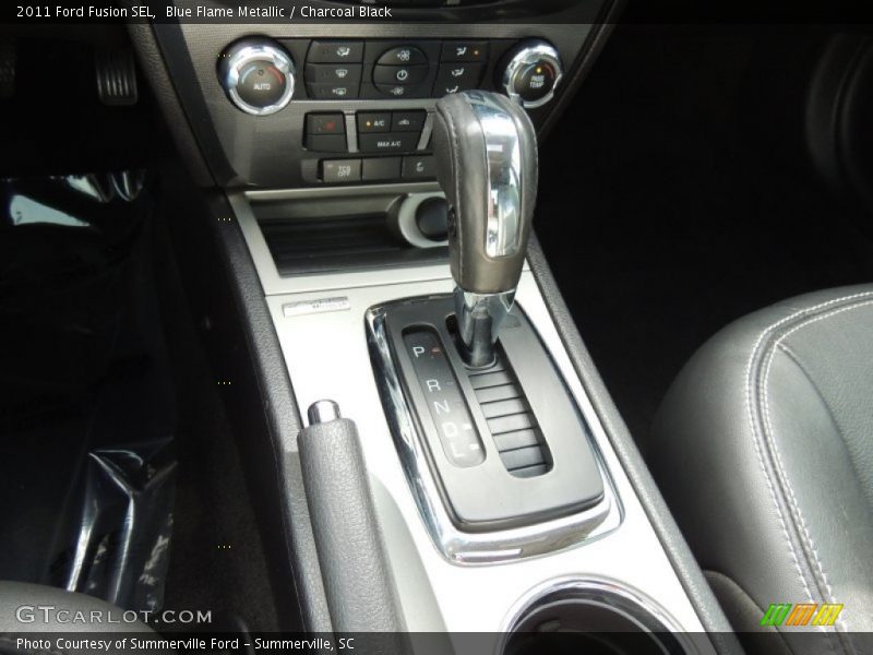 Blue Flame Metallic / Charcoal Black 2011 Ford Fusion SEL