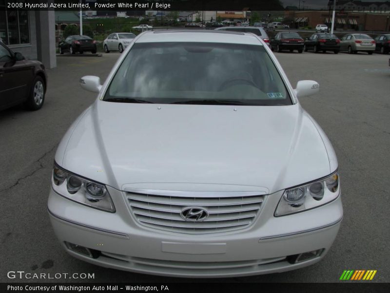 Powder White Pearl / Beige 2008 Hyundai Azera Limited