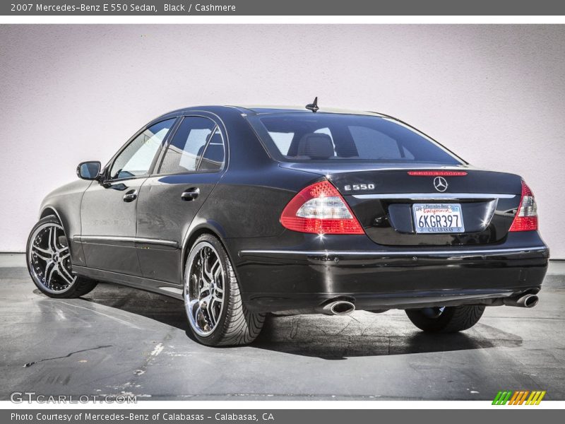 Black / Cashmere 2007 Mercedes-Benz E 550 Sedan