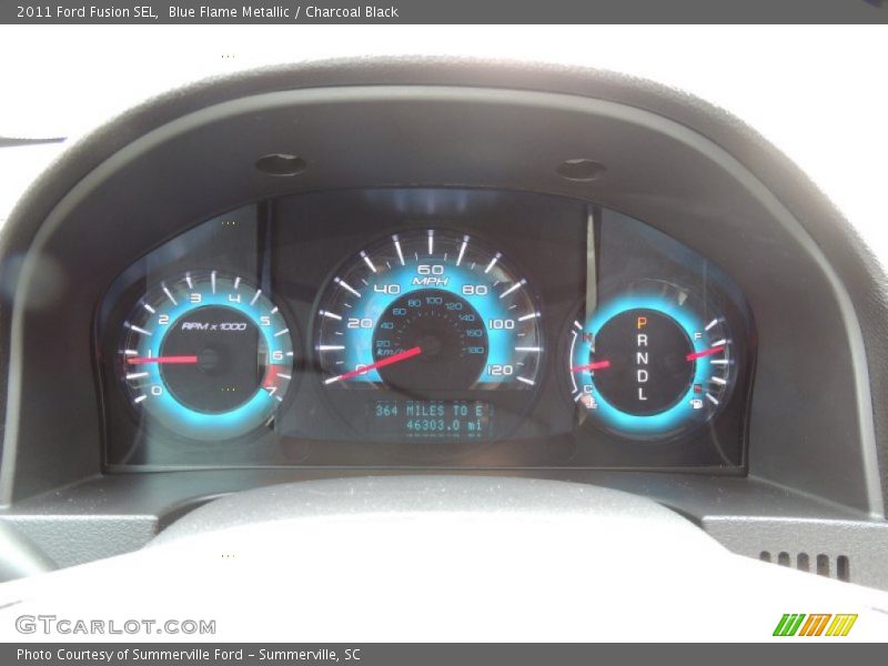 Blue Flame Metallic / Charcoal Black 2011 Ford Fusion SEL