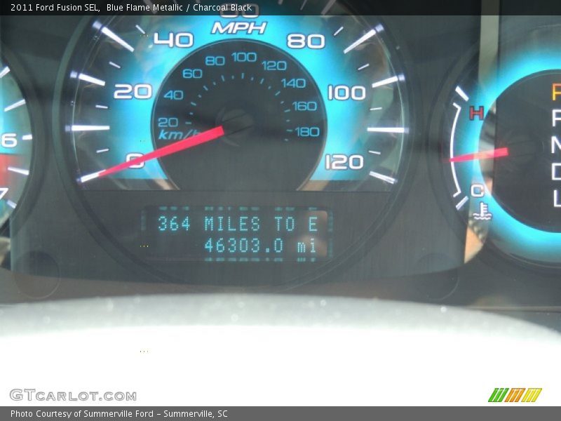 Blue Flame Metallic / Charcoal Black 2011 Ford Fusion SEL