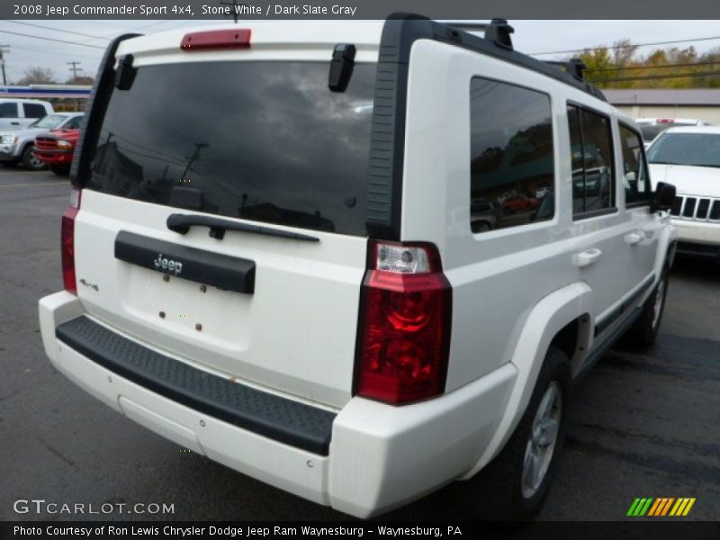 Stone White / Dark Slate Gray 2008 Jeep Commander Sport 4x4