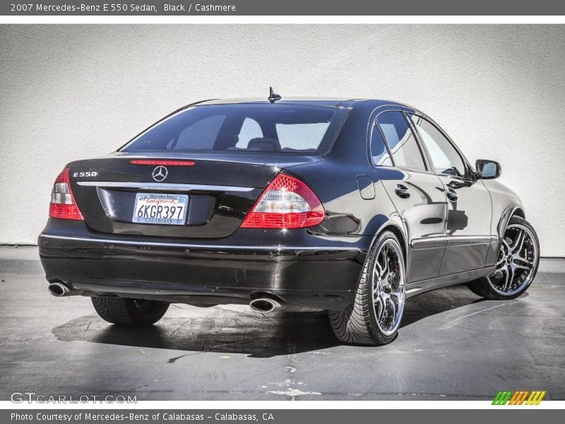 Black / Cashmere 2007 Mercedes-Benz E 550 Sedan