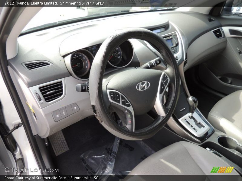 Shimmering Silver / Gray 2012 Hyundai Elantra Limited