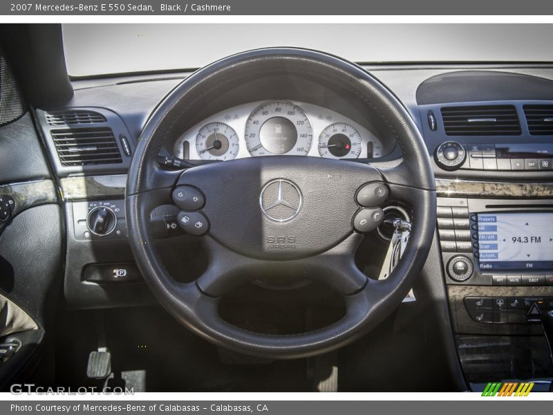 Black / Cashmere 2007 Mercedes-Benz E 550 Sedan