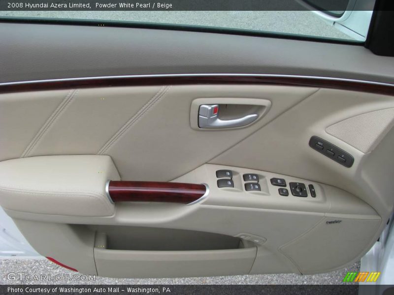 Powder White Pearl / Beige 2008 Hyundai Azera Limited