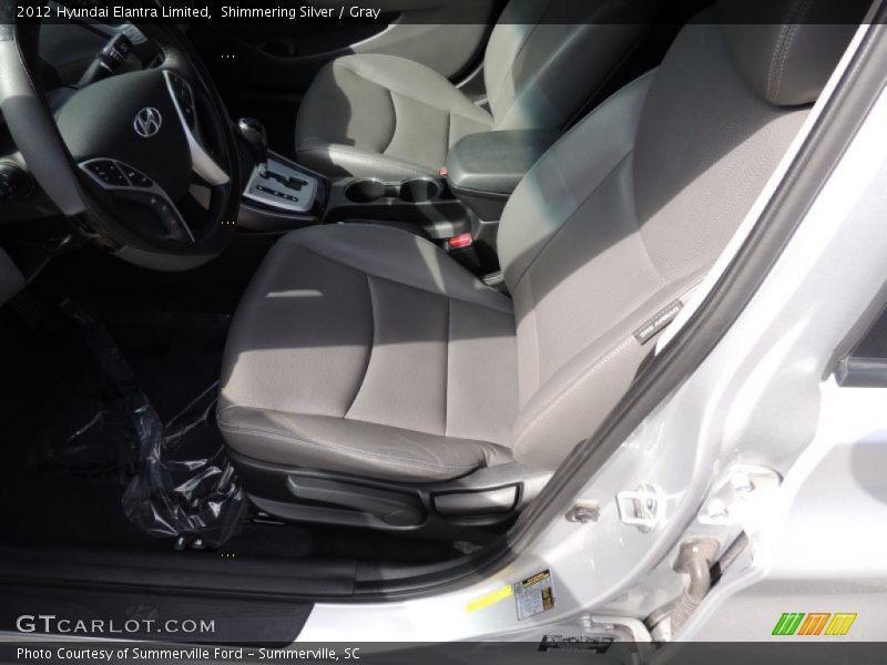 Shimmering Silver / Gray 2012 Hyundai Elantra Limited