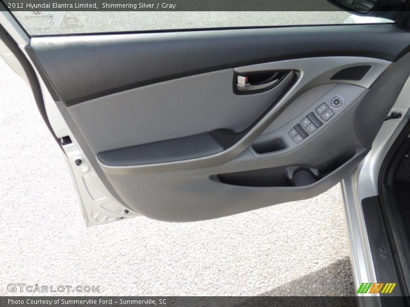 Shimmering Silver / Gray 2012 Hyundai Elantra Limited