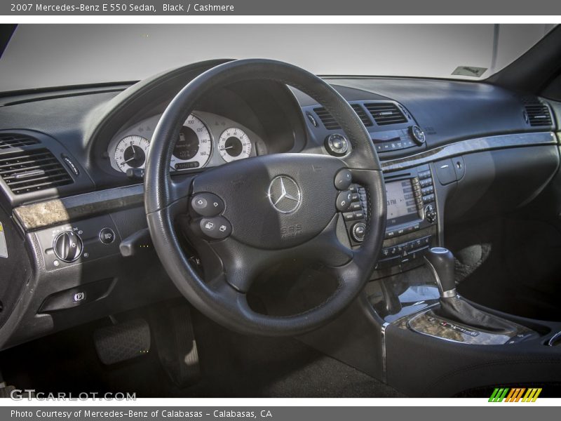 Black / Cashmere 2007 Mercedes-Benz E 550 Sedan