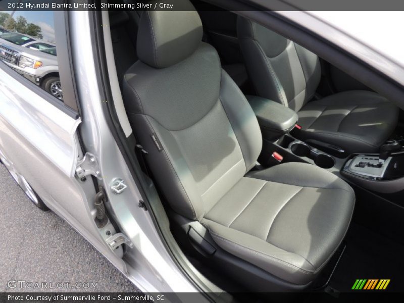 Shimmering Silver / Gray 2012 Hyundai Elantra Limited
