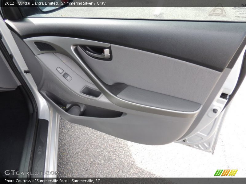Shimmering Silver / Gray 2012 Hyundai Elantra Limited