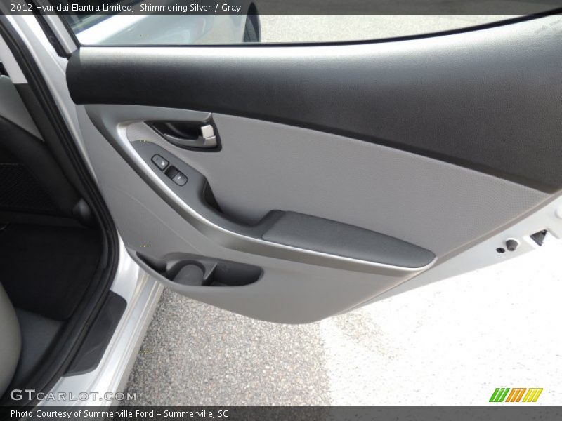 Shimmering Silver / Gray 2012 Hyundai Elantra Limited