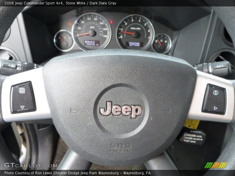 Stone White / Dark Slate Gray 2008 Jeep Commander Sport 4x4