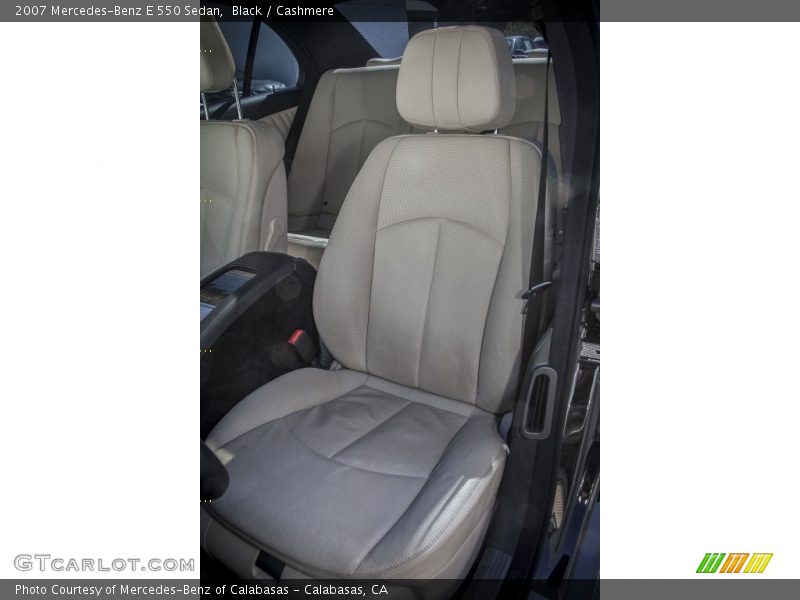 Black / Cashmere 2007 Mercedes-Benz E 550 Sedan