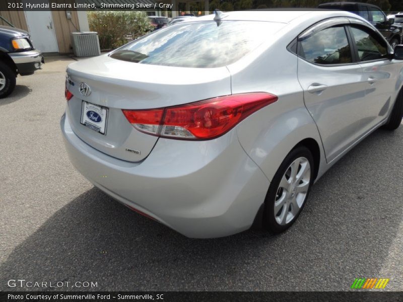 Shimmering Silver / Gray 2012 Hyundai Elantra Limited