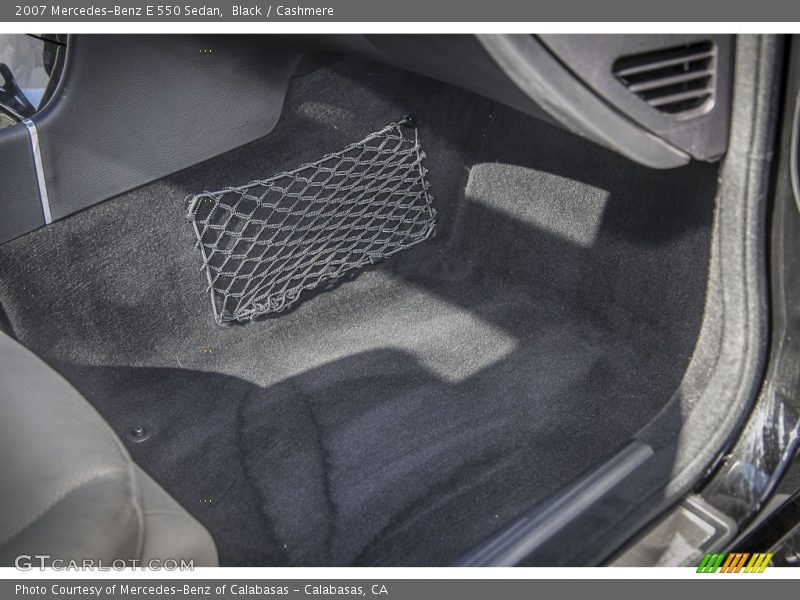 Black / Cashmere 2007 Mercedes-Benz E 550 Sedan