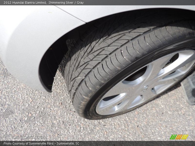 Shimmering Silver / Gray 2012 Hyundai Elantra Limited