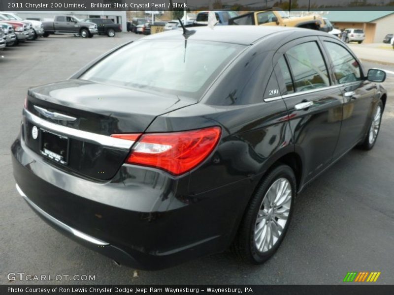 Brilliant Black Crystal Pearl / Black 2011 Chrysler 200 Limited