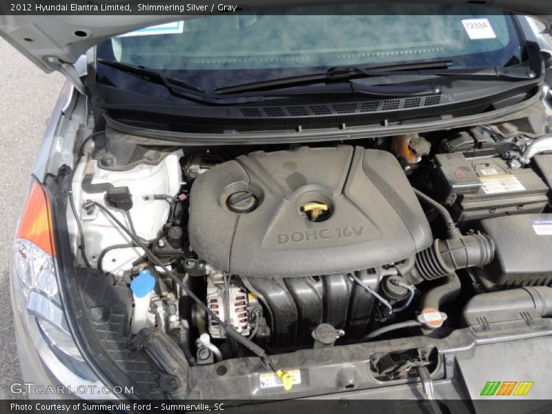 Shimmering Silver / Gray 2012 Hyundai Elantra Limited