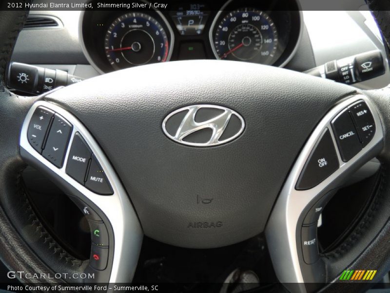 Shimmering Silver / Gray 2012 Hyundai Elantra Limited