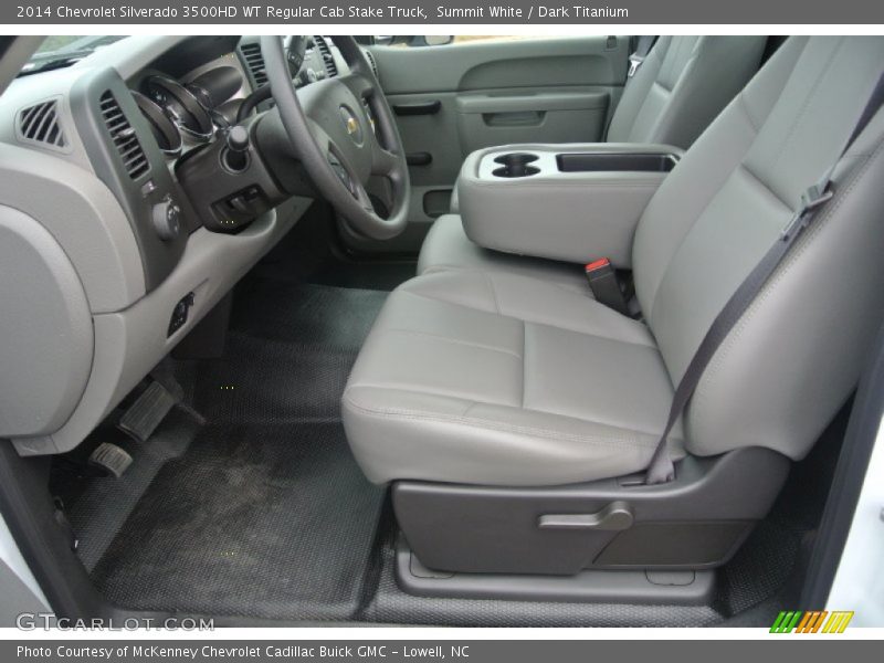 Summit White / Dark Titanium 2014 Chevrolet Silverado 3500HD WT Regular Cab Stake Truck