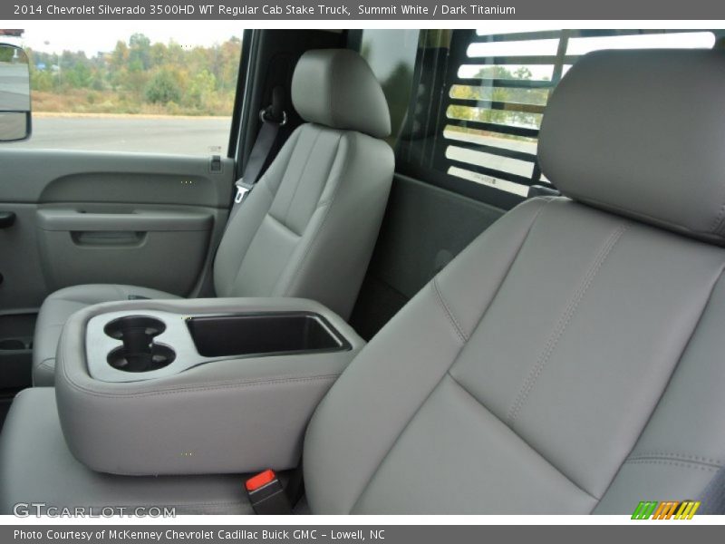 Summit White / Dark Titanium 2014 Chevrolet Silverado 3500HD WT Regular Cab Stake Truck