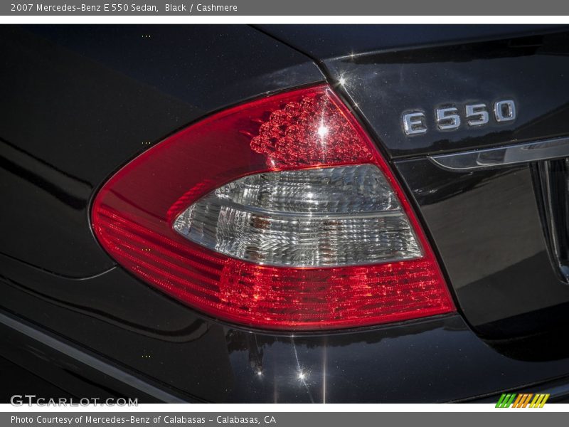 Black / Cashmere 2007 Mercedes-Benz E 550 Sedan