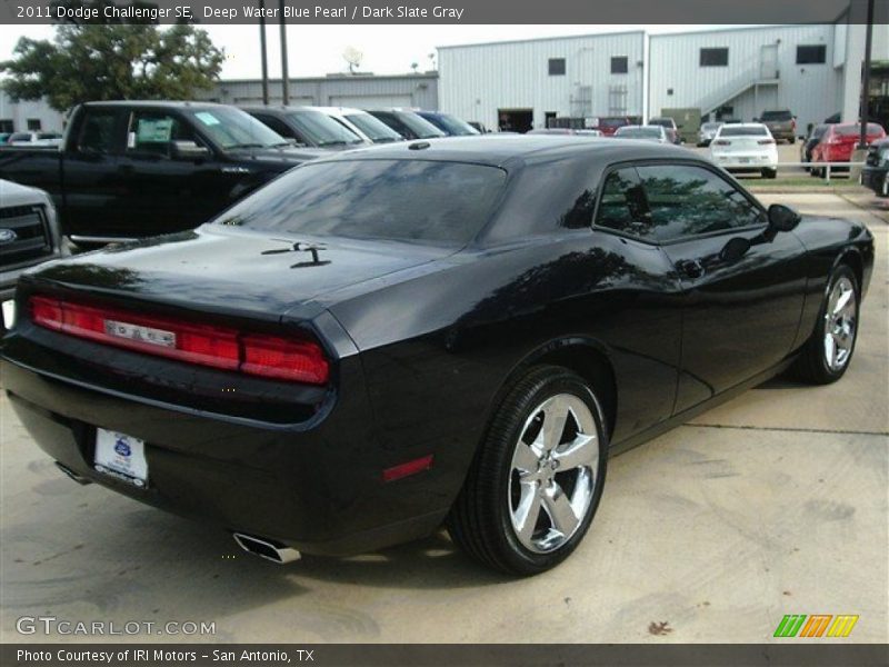 Deep Water Blue Pearl / Dark Slate Gray 2011 Dodge Challenger SE