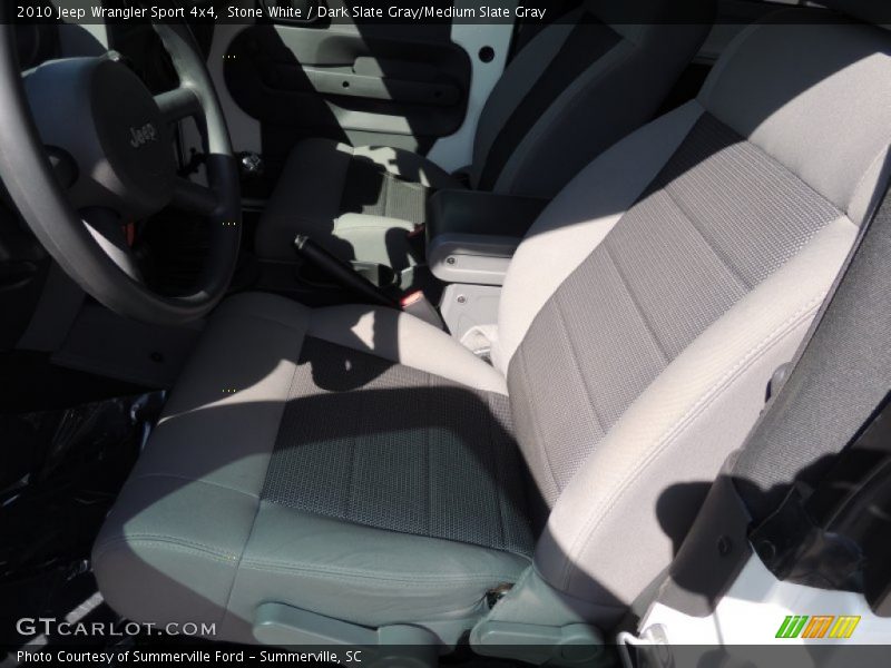 Stone White / Dark Slate Gray/Medium Slate Gray 2010 Jeep Wrangler Sport 4x4