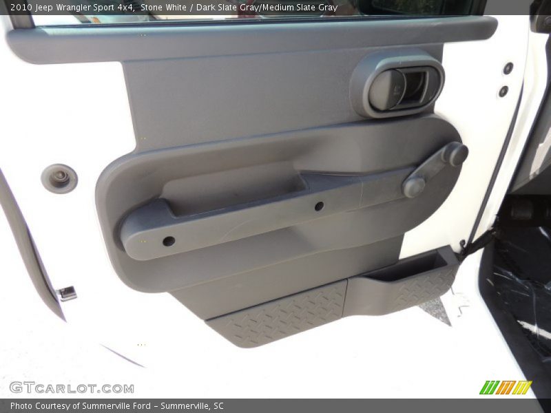 Stone White / Dark Slate Gray/Medium Slate Gray 2010 Jeep Wrangler Sport 4x4